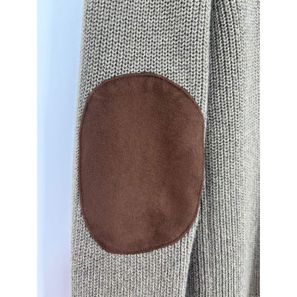 VTG LRL Sweater Cardigan Elbow Patches Green Knit Fox Hunt Buttons Equestrian PS - Picture 11 of 16